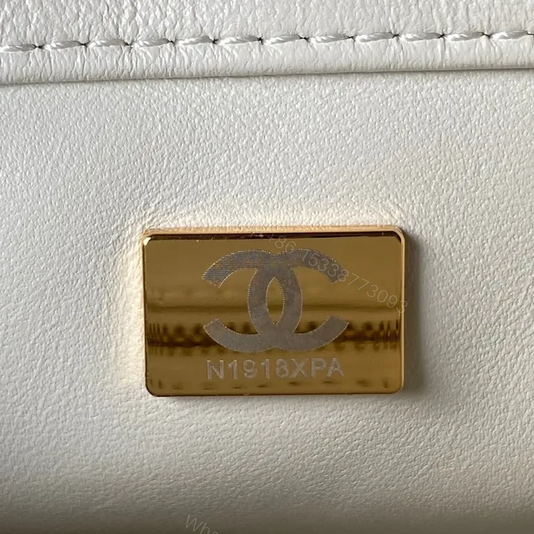 View 4 of White Quilted Flap Bag with Gold Chain â€“ Luxe Everyday Accessory