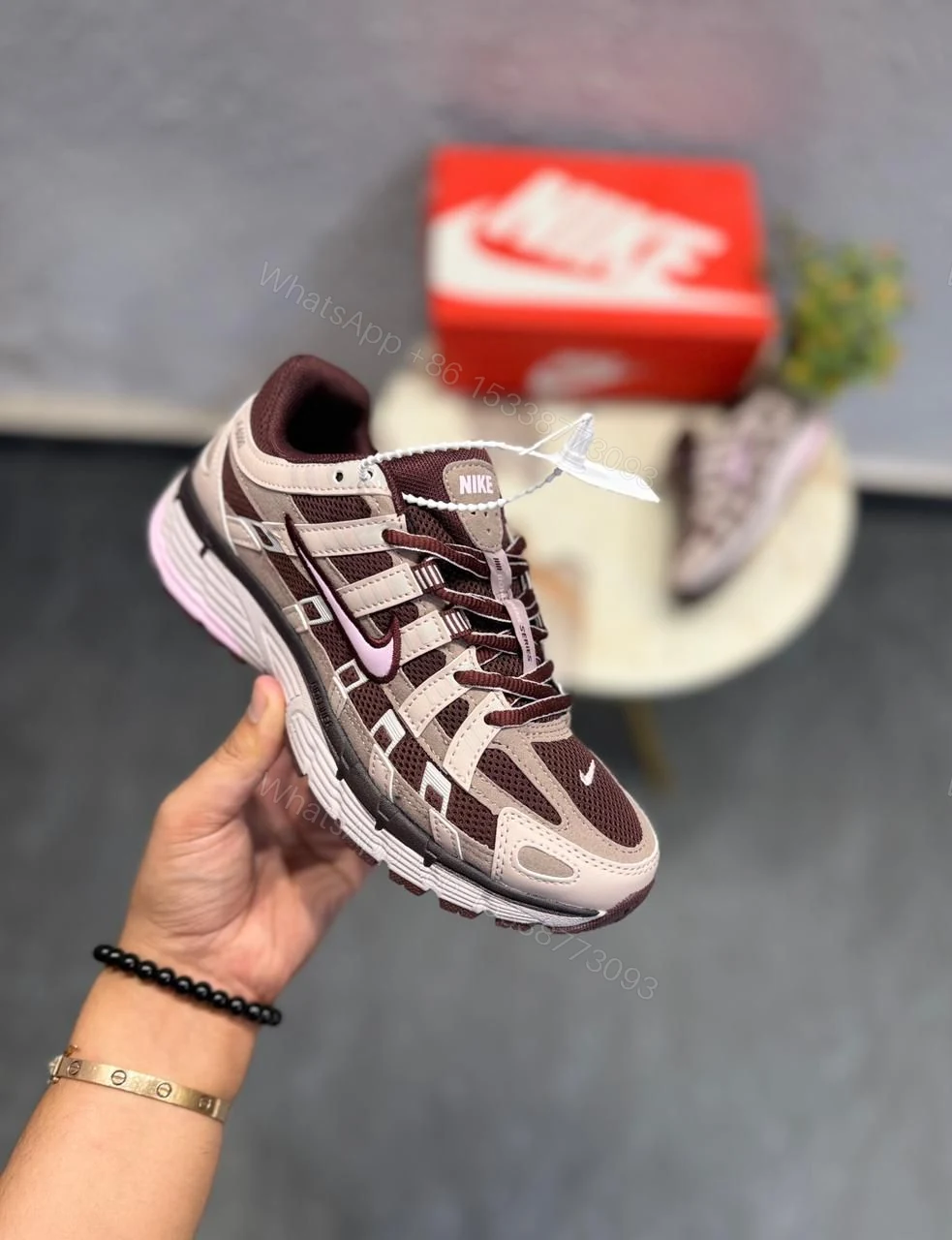 View 6 of Nike P-6000 Trainer First Copy Shoes — Burgundy Pink Foam | COD India