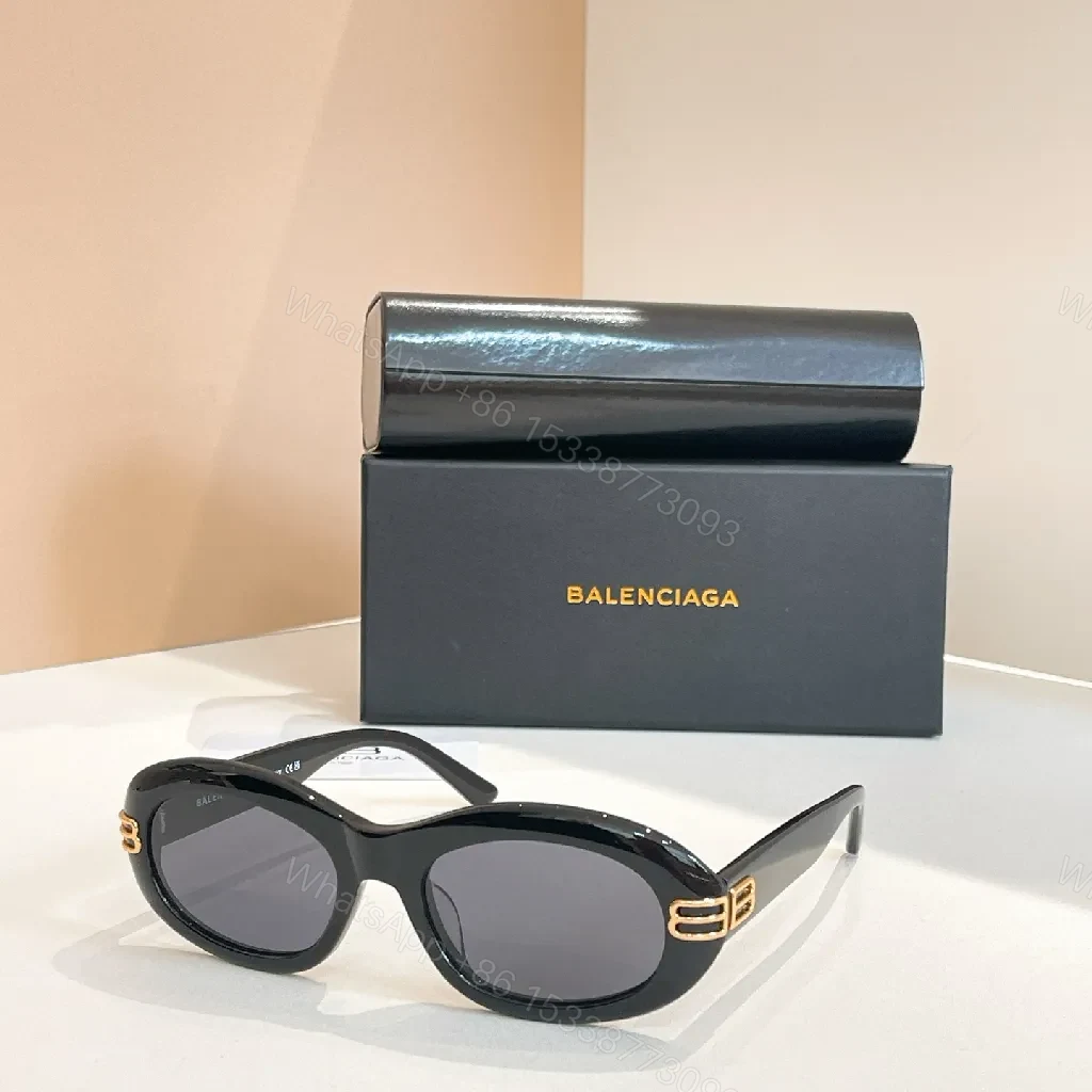 View 9 of Soft Pink Frame Cat-Eye Sunglasses with Gold Accents, UV400