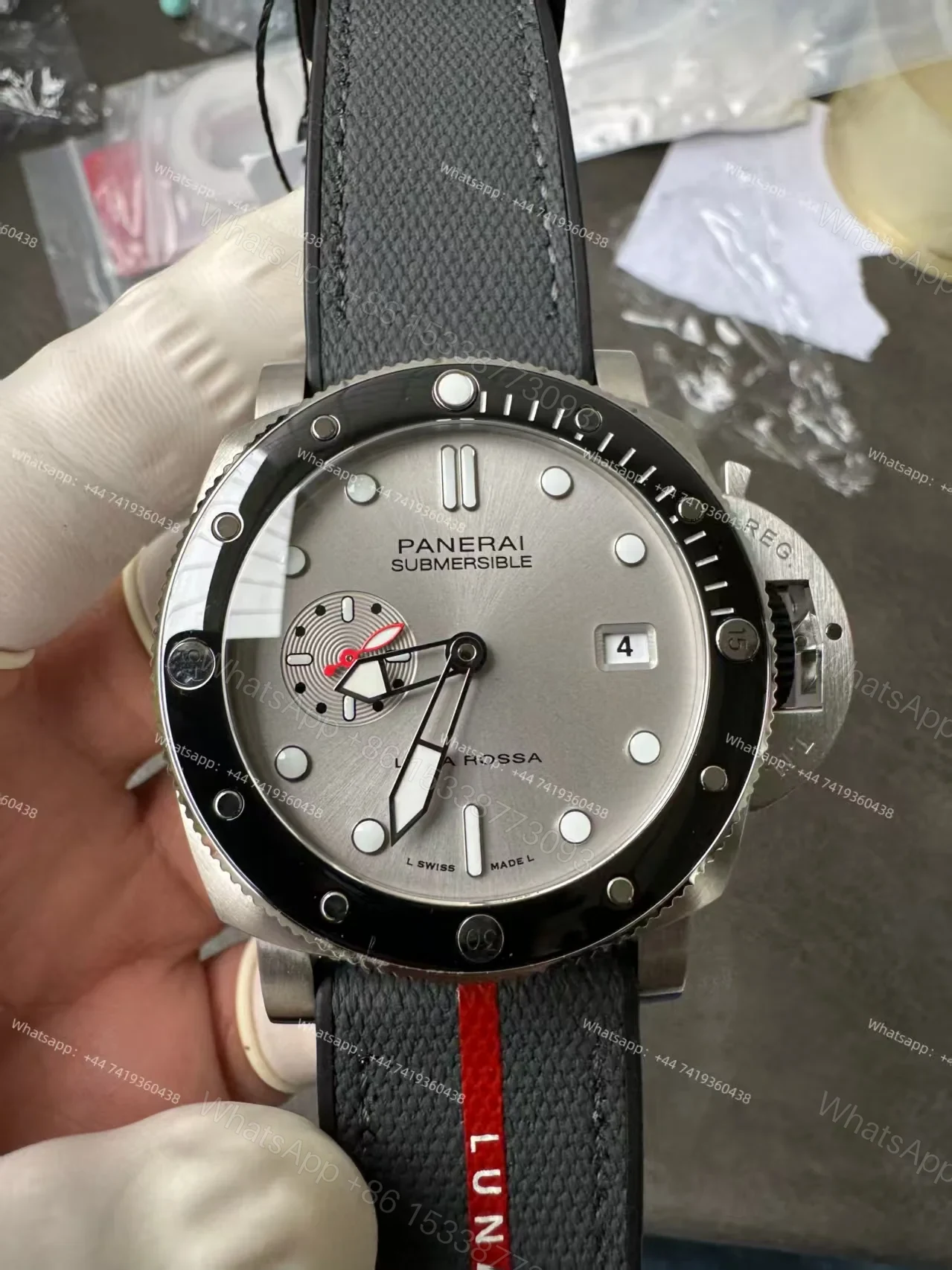 View 5 of Panerai Super Clone Submersible PAM01681 Luna Rossa 44MM