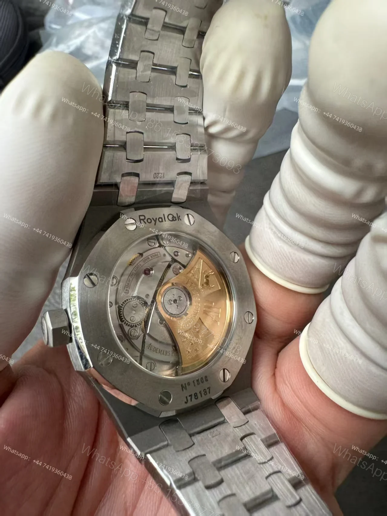 View 12 of Audemars Piguet Super Clone Royal Oak 15451ST Diamond-Set Bezel Blue Dial 37MM