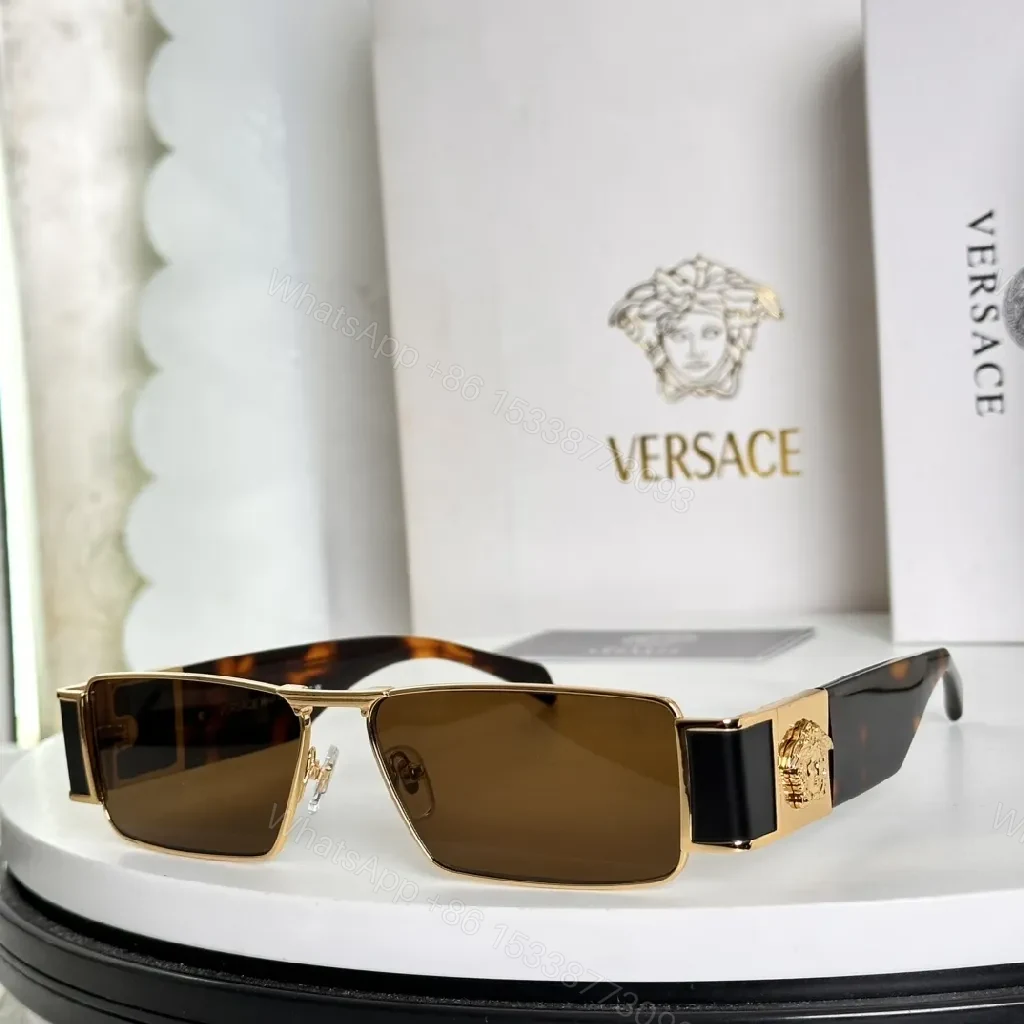 View 5 of Copper-Tone Lens, Silver Frame Sunglasses: Geometric Luxe