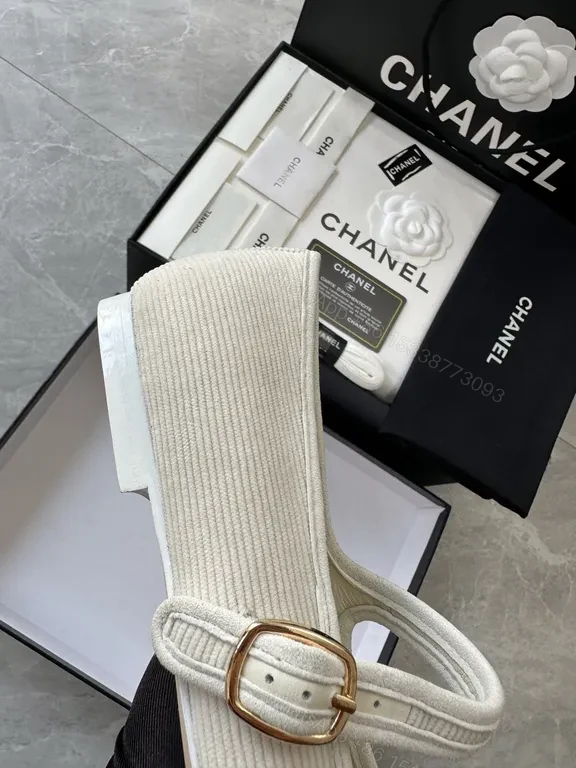 View 3 of White Knit Mary Janes with Logo Embellishment: Chic Dailywear