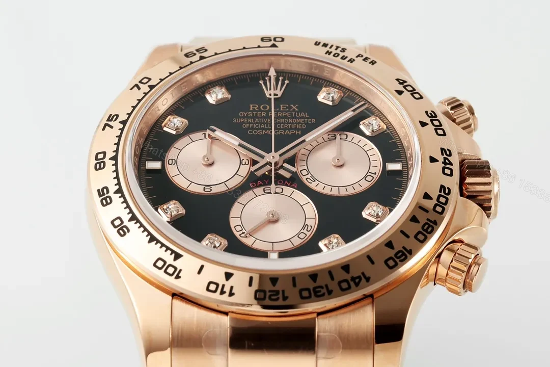 View 4 of BT Factory Clean Factory APS Daytona Rose Gold Black Dial Watch