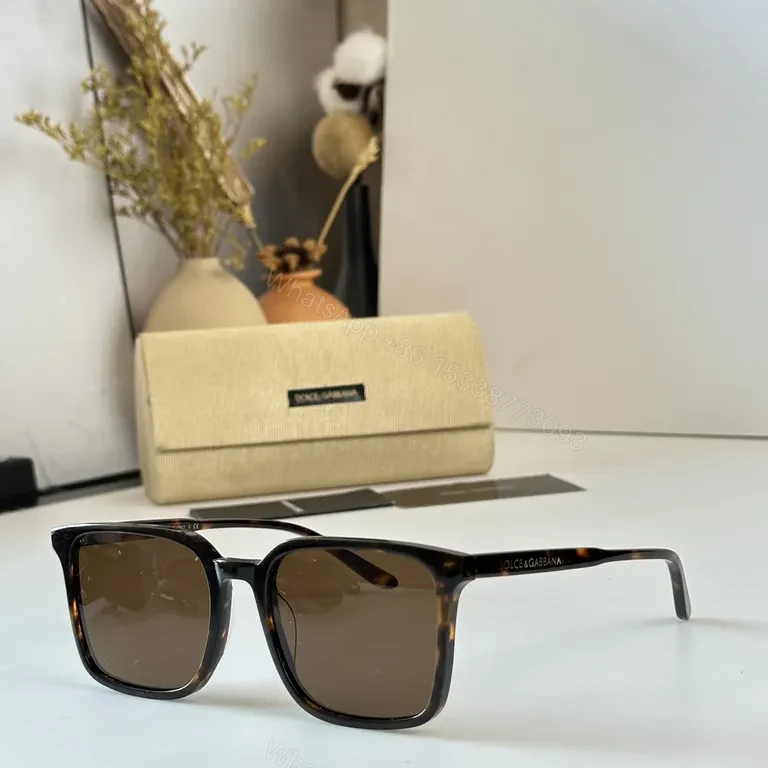 View 4 of Black Acetate Sunglasses â€” Bold Rectangular, UV400 Protection, Dolce & Gabbana