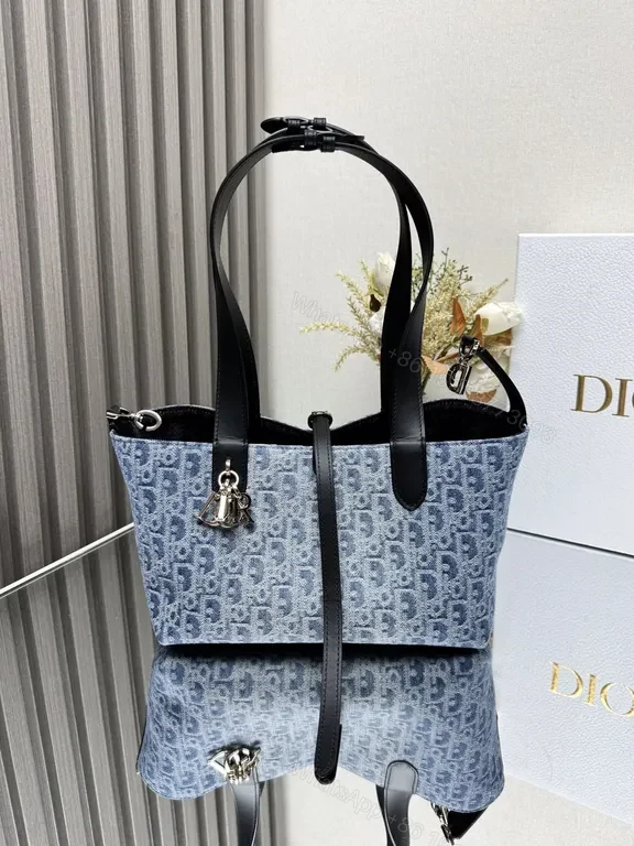 View 4 of Lux Denim City Tote: Structured, All-Day Chic Tote