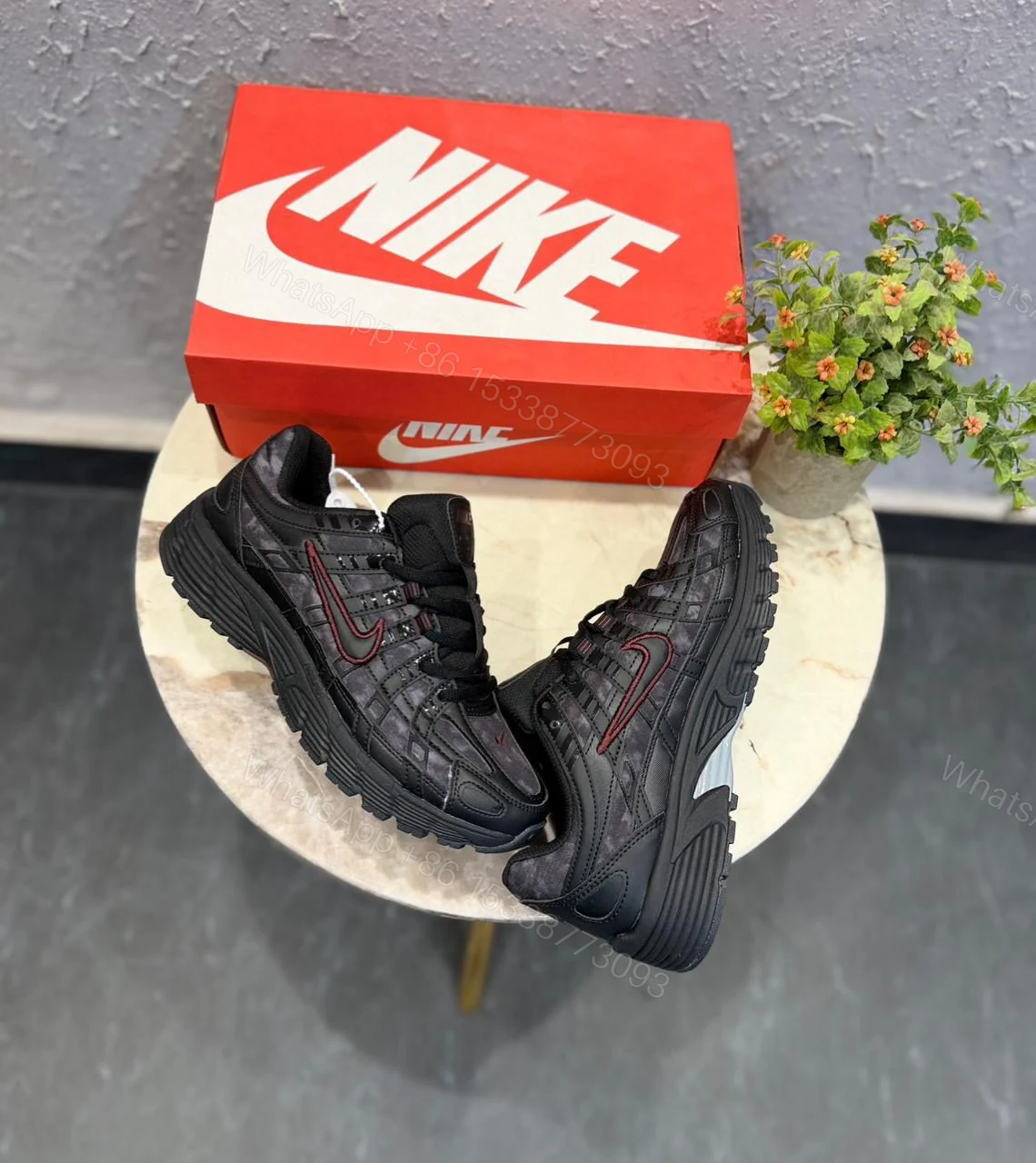 View 9 of NIKE P-6000 TRAINER BLACK MAROON
