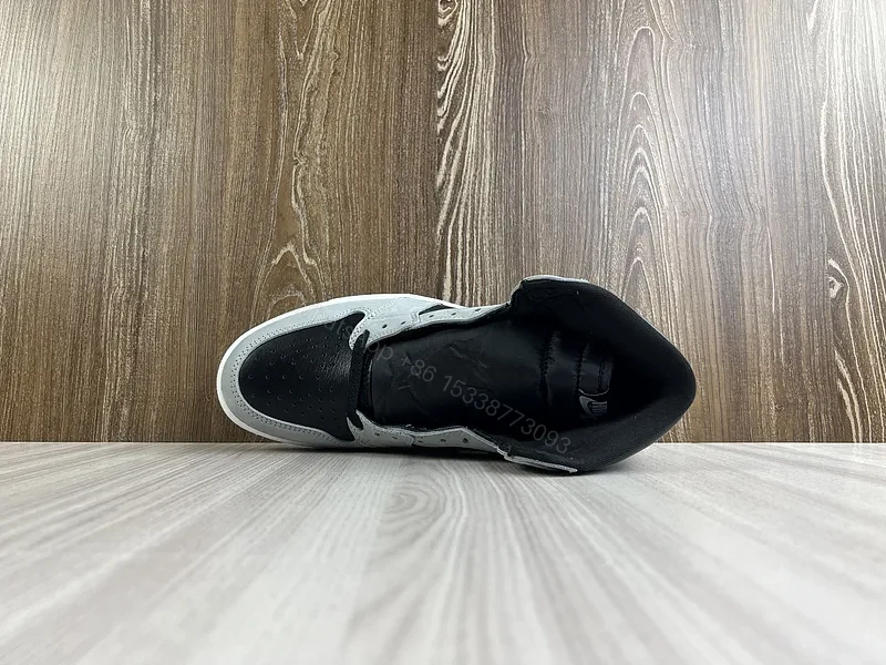 View 4 of Midnight Charcoal Slate Air Jordan-Inspired High-Tops: Luxury Comfort