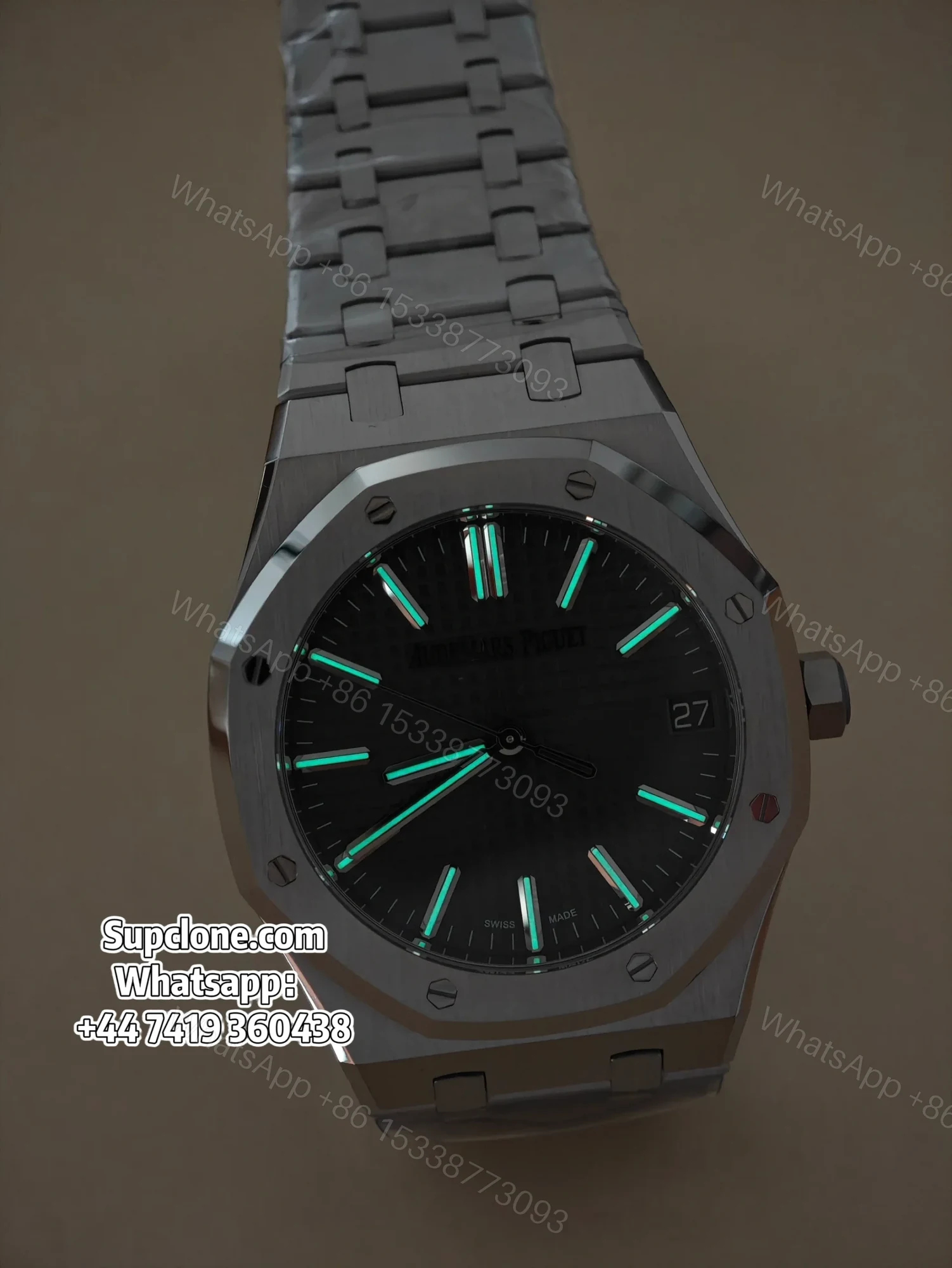 View 3 of Audemars Piguet Super Clone 1:1 Royal Oak 15510 Green Dial 41MM