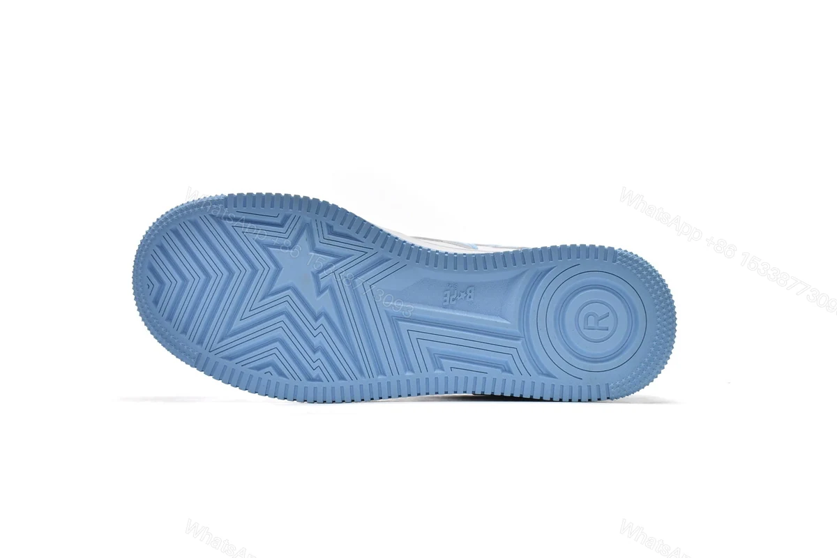 View 9 of Cheap A Bathing Ape Bape Sta Low White Blue(BapeSta)