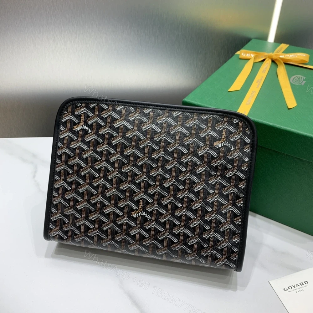 View 3 of 高仿Goyard*JOUVEN1多功能洗漱手拿包黑色小號免檢版