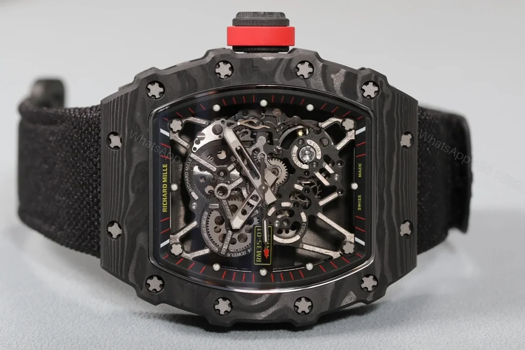 View 3 of Richard Mille RM35-01 NTPT Carbon Fiber RMUL3 White Gemstone Suspension Watch