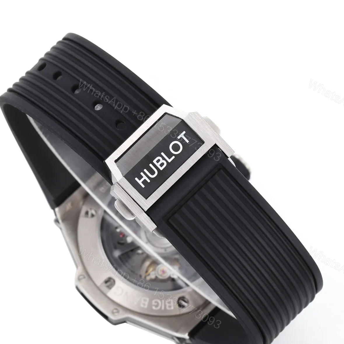 View 9 of Hublot Big Bang Titanium Replica 44MM Premium Black Bezel Black Rubber Strap Edition RG-HUBLOT-BIGBANG-TITANIUM-44