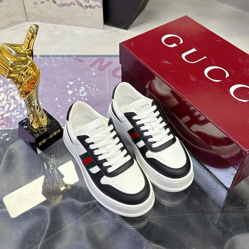 View 3 of Gucci Women Chunky Trainers Black And White