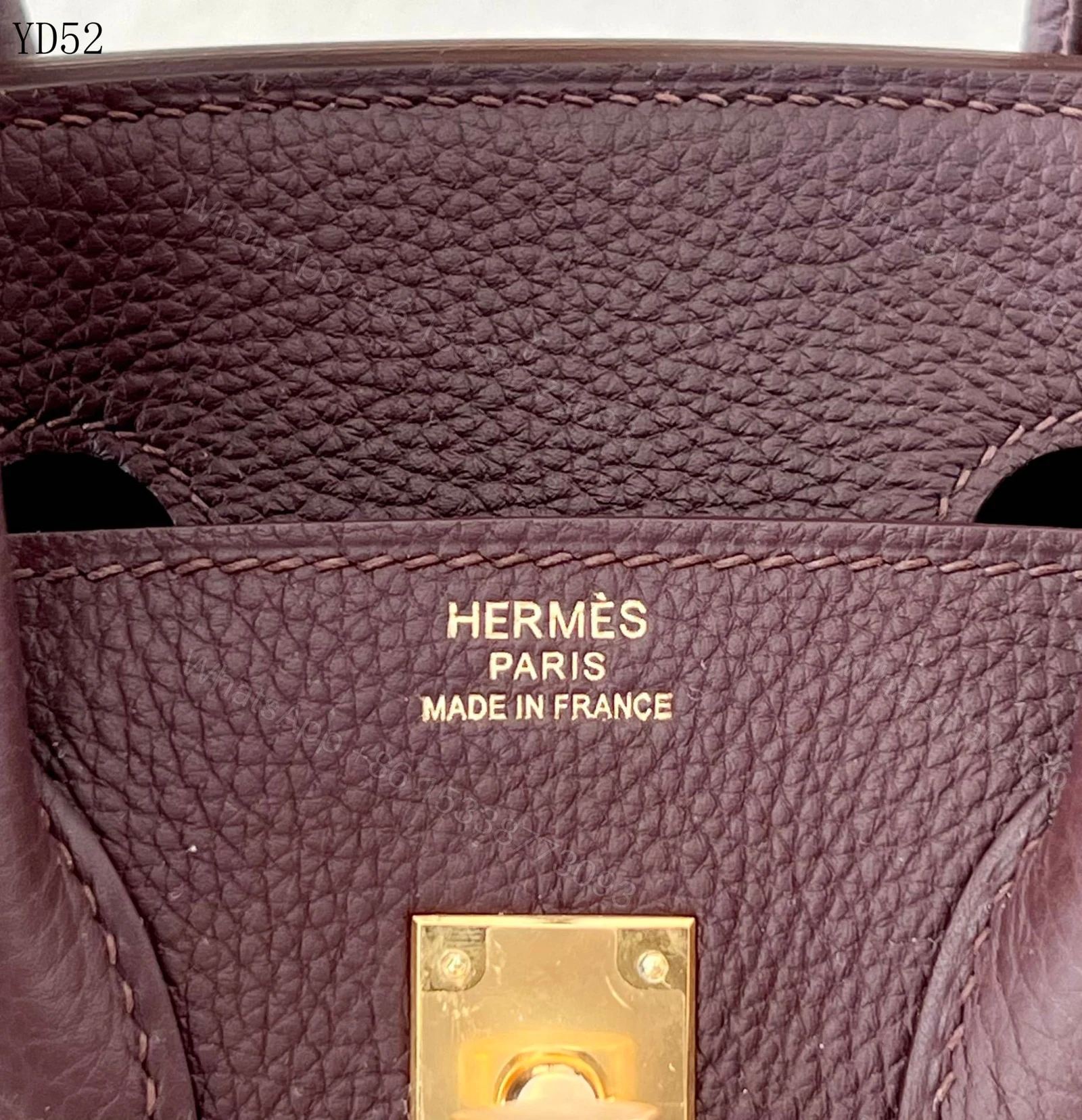 View 5 of H BIRKIN 25 TOGO CHOCOLATE GOLD HARDWARE 25CM