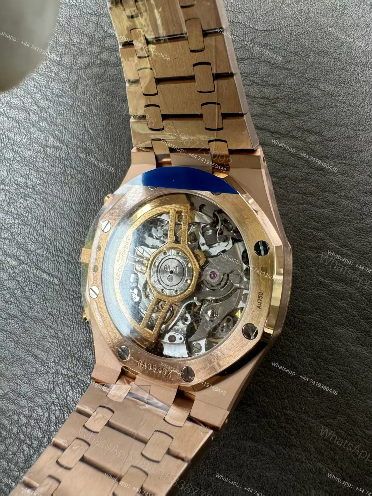 View 10 of Audemars Piguet Super Clone Royal Oak Rose Gold Green Dial 26240 Chronograph 41mm Cal.4401