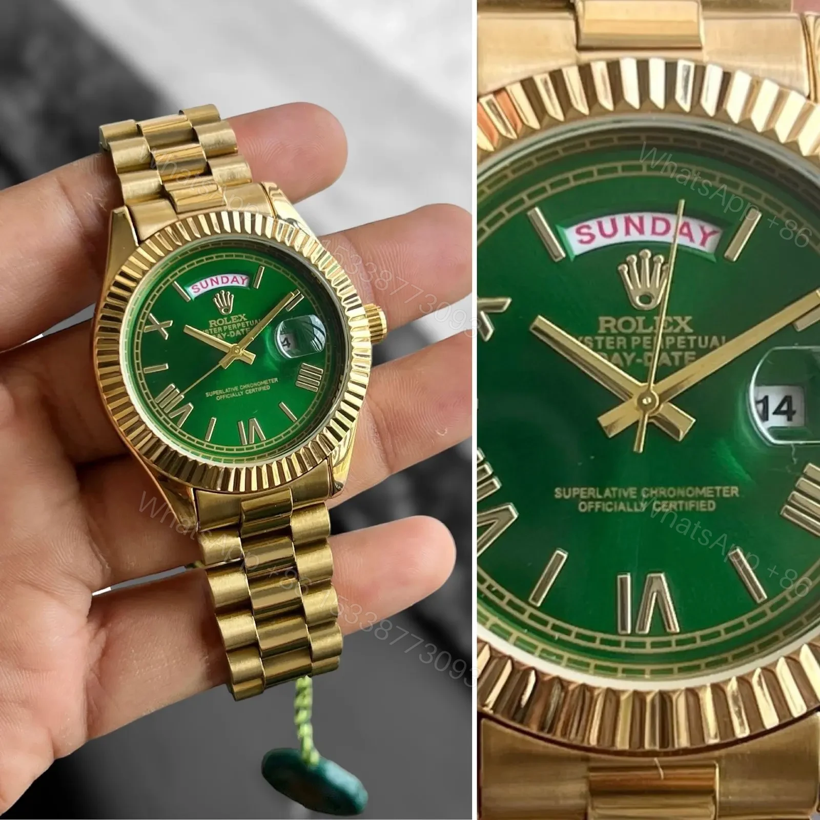 View 3 of Rolex ModelNew Modal Quality7a GenderMen’s BandGolden Metal belt