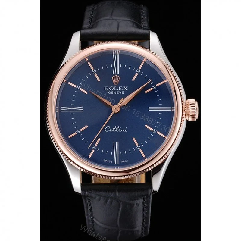 View 2 of Replica Rolex Cellini Blue Dial 622841