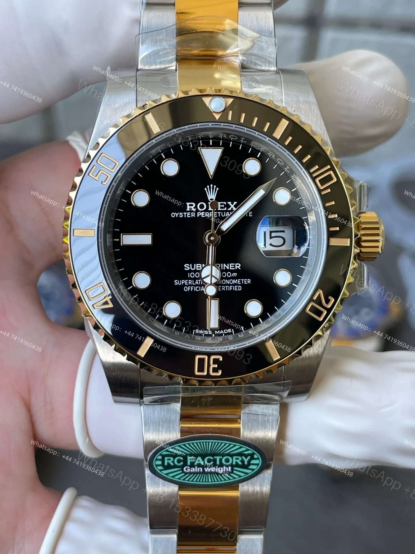 View 4 of Rolex Super Clone Watches 1:1 Submariner 126613LN Black Weighted Edition