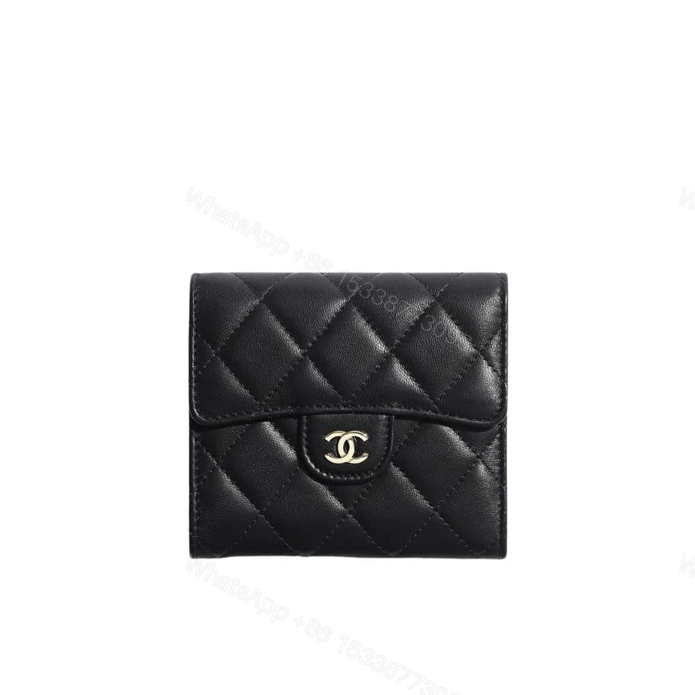 Chanel Classic Small Flap Wallet Black 12Cm AP0231 Y01295 C3906 — view 1