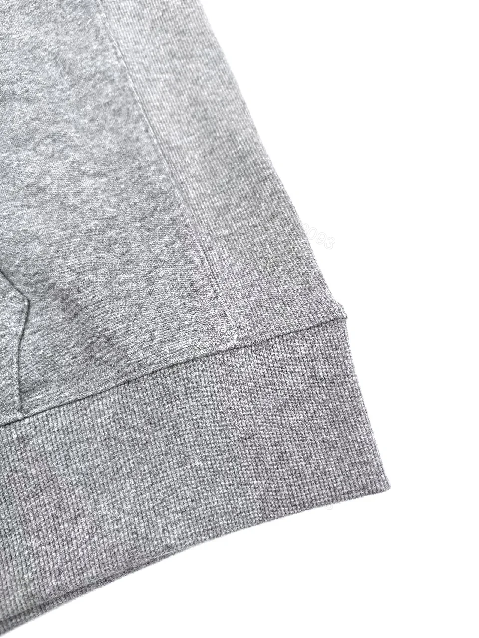 View 2 of Grey Melange Hoodie - Soft Fleece, Logo Detail, Casual Luxury