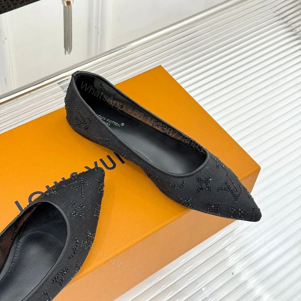 View 6 of Louis Vuitton Gala Flat Ballerina Black 1AIDR8