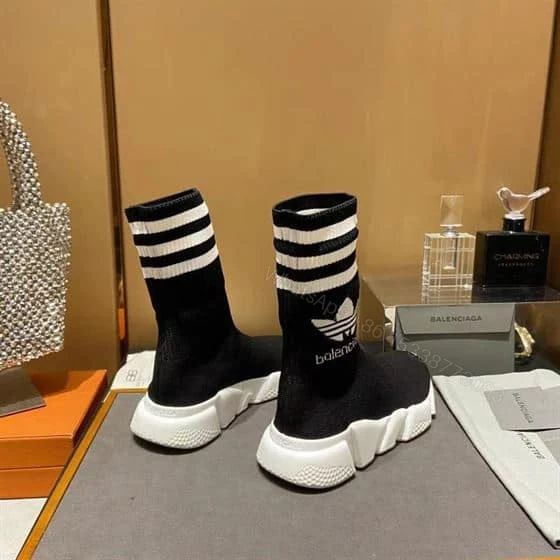 View 4 of BALENCIAGA MEN’S ADIDAS SPEED TRAINERS IN BLACK – BB211