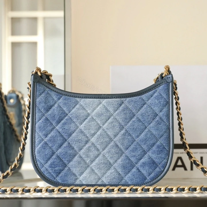 View 2 of 高仿Chanel*24S系列AS4532水洗丹寧Hobo包中號免檢版