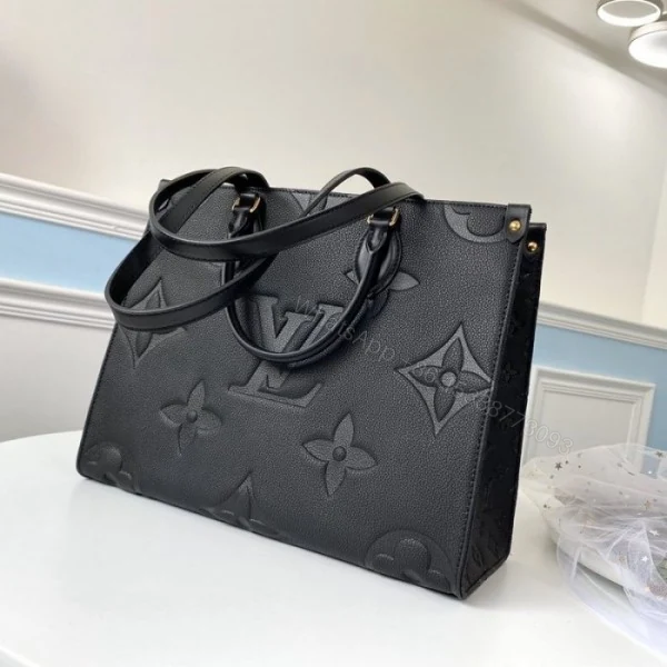 First Copy Louis Vuitton LV On The Go Monogram Premium Leather Tote Bag — view 1