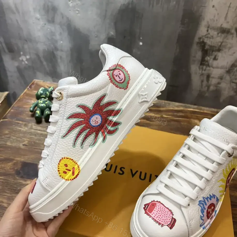 View 5 of LOUIS VUITTON X YAYOI KUSAMA TIME OUT SNEAKERS IN WHITE – LSVT350