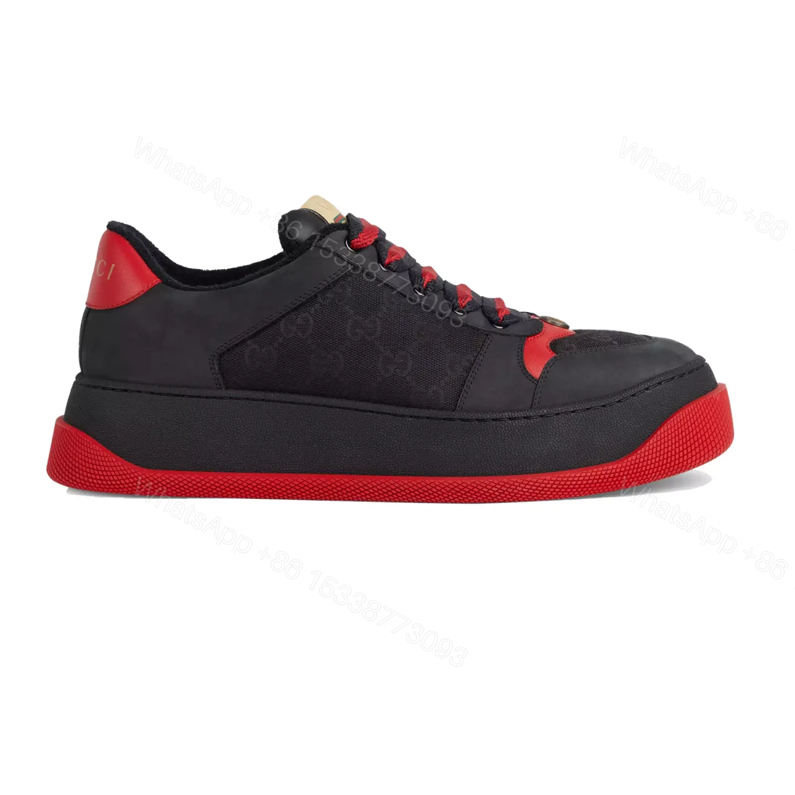 GUCCI SCREENER GG TRAINER SNEAKERS BLACK GG CANVAS – GC174 — view 1
