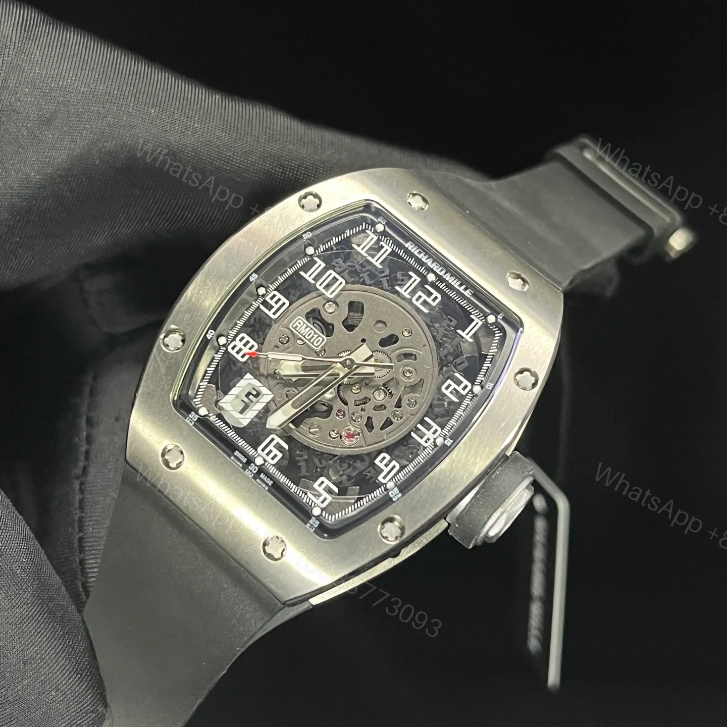 View 4 of Richard Mille Skeleton Automatic Mechanical Watch RM010-SK-AUTO-48MM