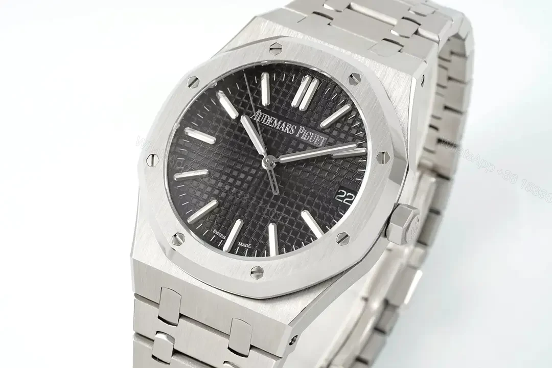 View 3 of Audemars Piguet Royal Oak 15300 Stainless Steel Black Dial 15300ST.OO.1220ST.03