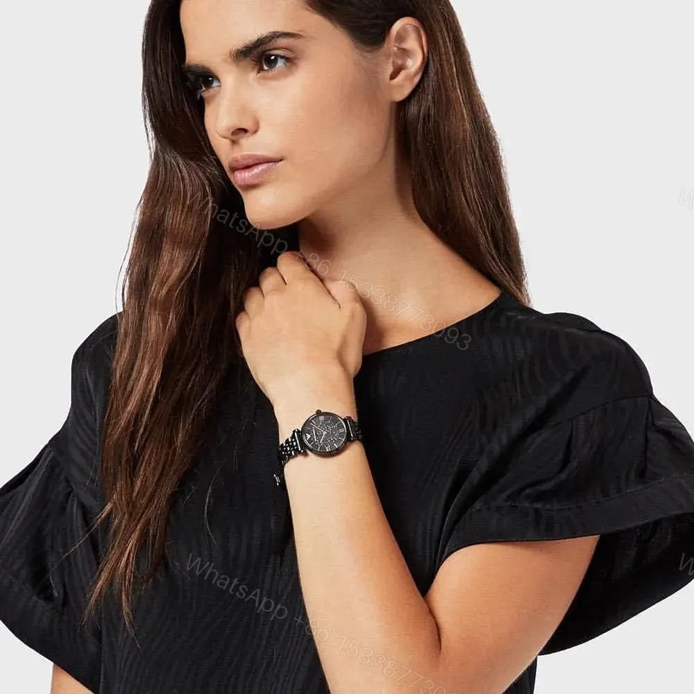View 3 of Emporio Armani Black Slim Brand: Emporio Armani For: Her