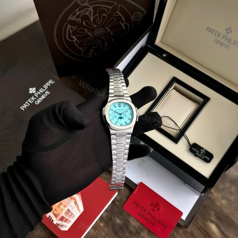 View 2 of Patek Philippe Perpetual Calendar Tiffany 5740 Stainless Steel Automatic 40mm