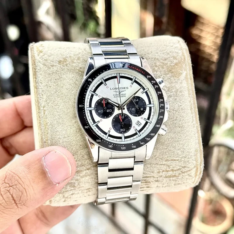 View 2 of Longines Conquest Chronograph 42mm Stainless Steel Quartz