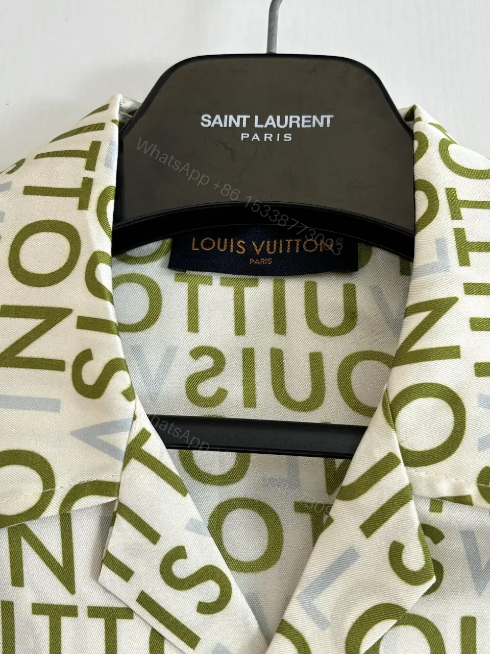 View 5 of Monogram Print Shirt Jacket: Lightweight, Polished, Versatile