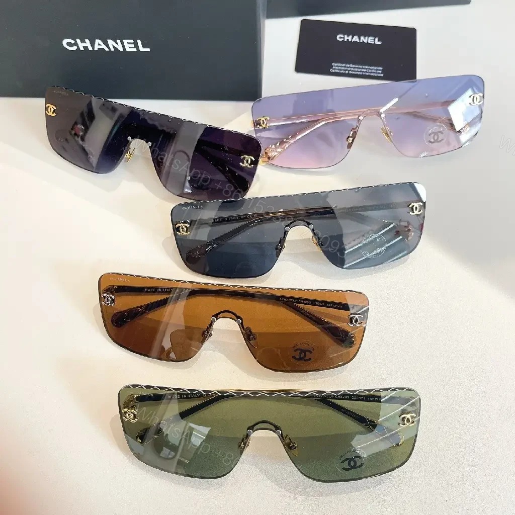 View 3 of Shield Sunglasses: Oversized, Two-Tone Frame, Gold Accent, UV Protection