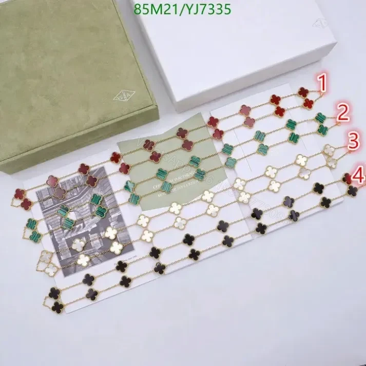 View 2 of Van Cleef & Arpels Replica Necklace YJ73355 with Vintage Alhambra 20 Motifs