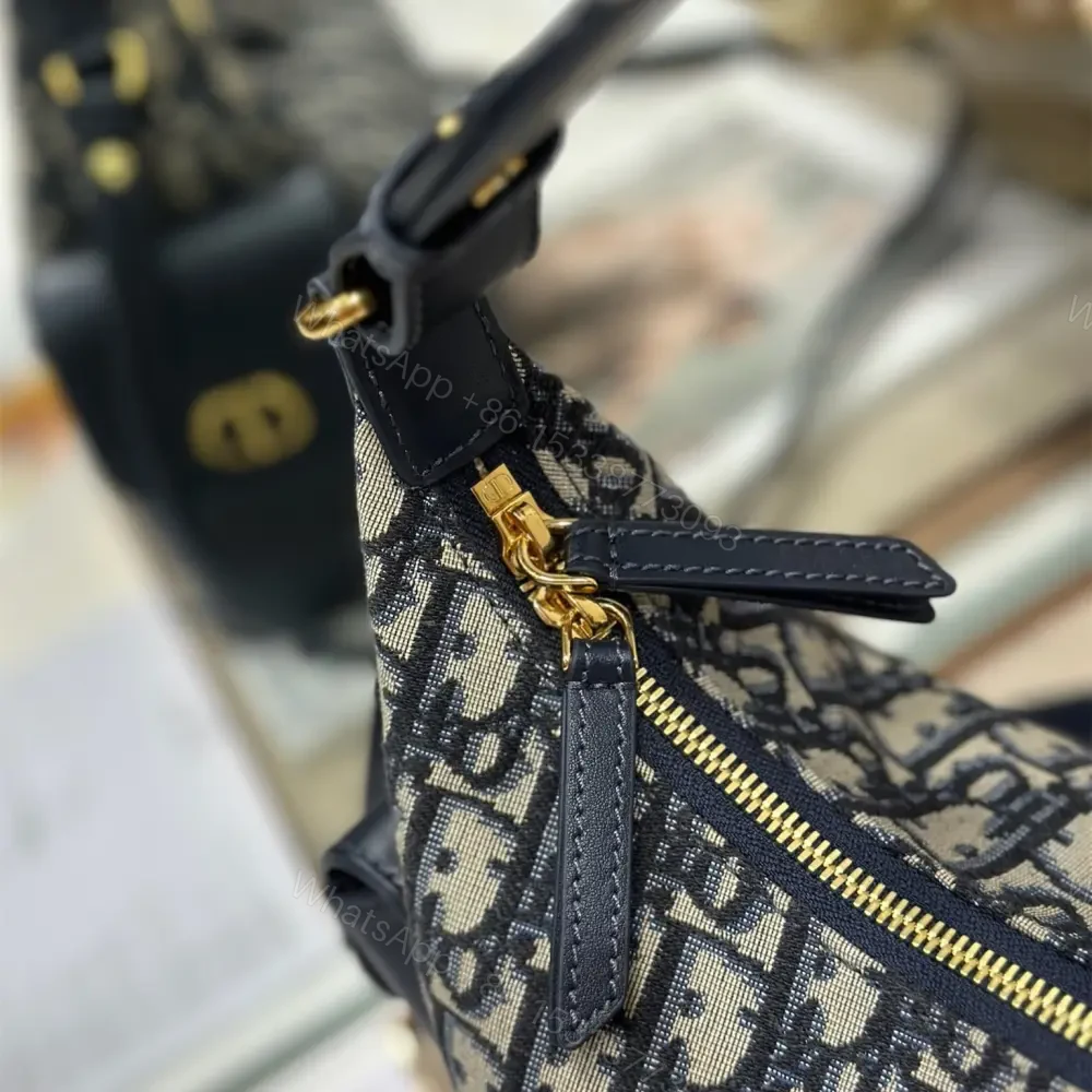View 5 of 高仿Dior*D-Dream系列M632M928印花刺繡單肩包中號雙拼免檢版