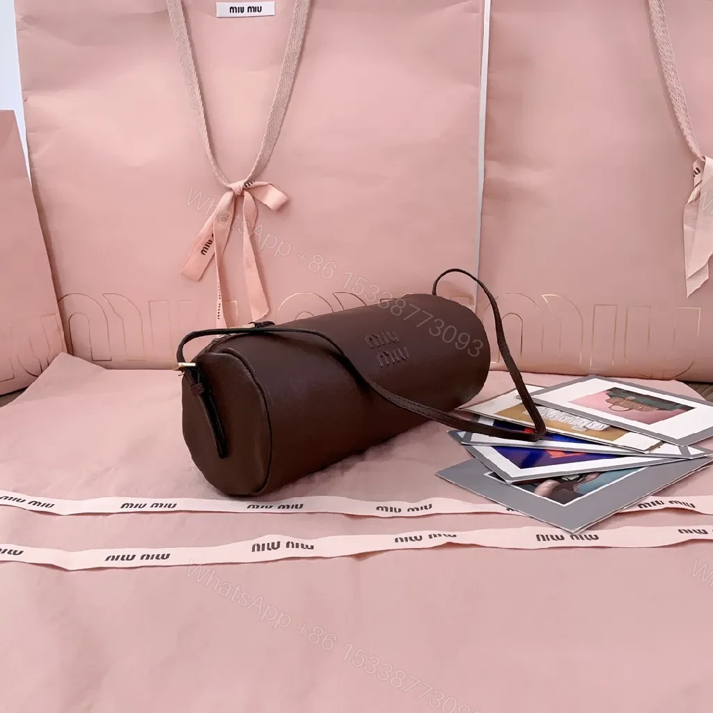 View 3 of Compact Luxury Leather Bag with Subtle Embossing