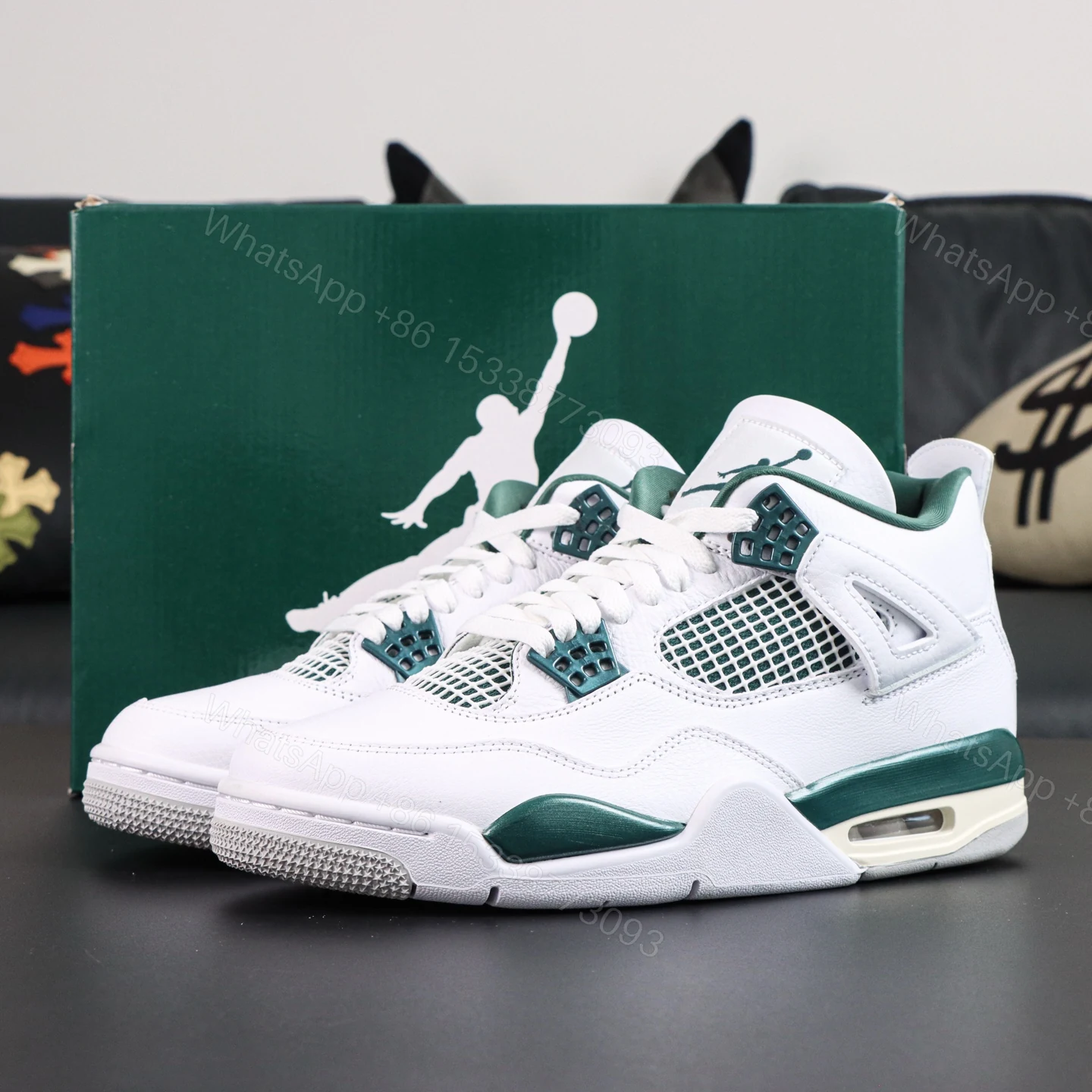 Air Jordan 4 “Oxidized Green” Replica — view 1