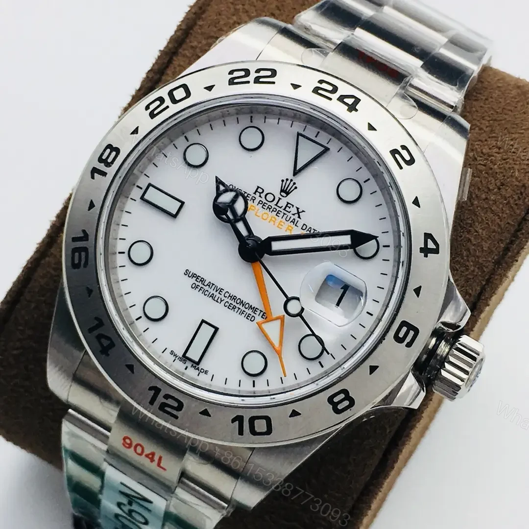 View 3 of Fake Rolex Explorer II Polar White Best Oyster Bracelet 42MM 226570-0001