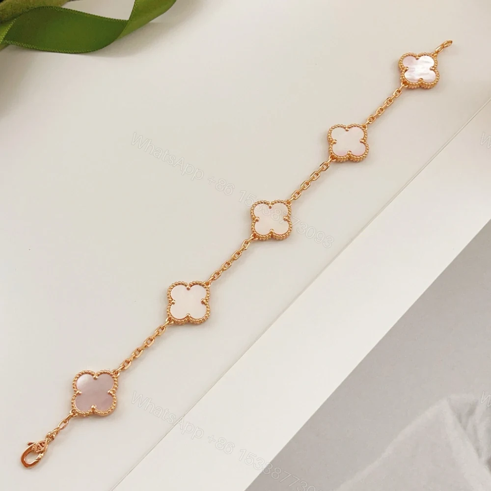 View 5 of 高仿首飾VanCleef&Arpels*RP39D00水晶石黃金手鏈
