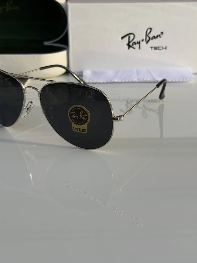 View 4 of First Copy Rayban 3026 Silver Black