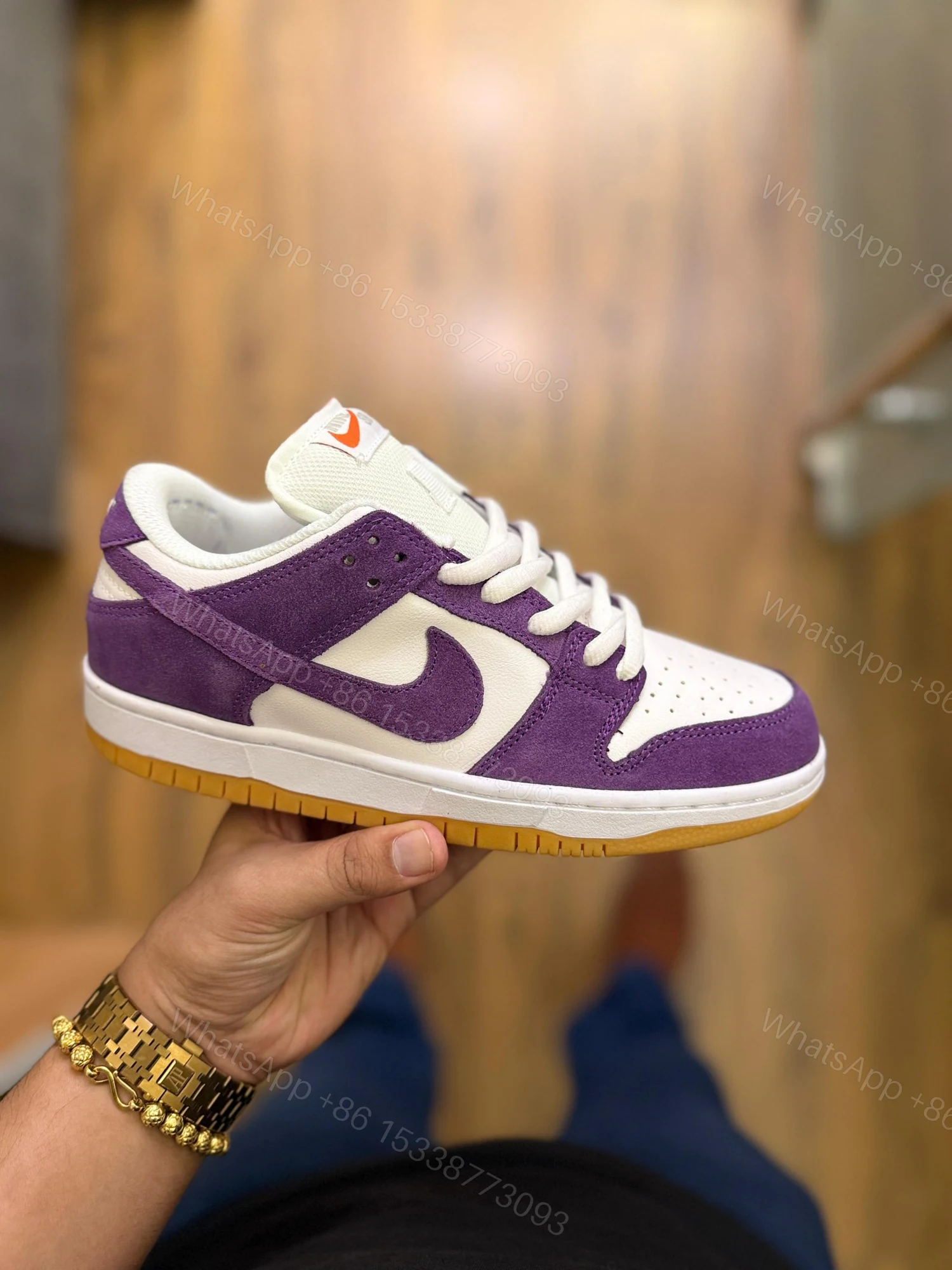 View 2 of Nike Dunk Low Court Purple First Copy Shoes | COD India