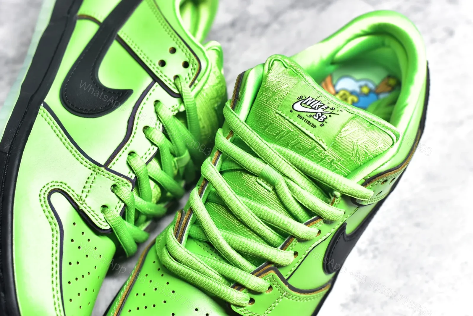 View 7 of Nike SB Dunk Low x Powerpuff Girls Green Replica