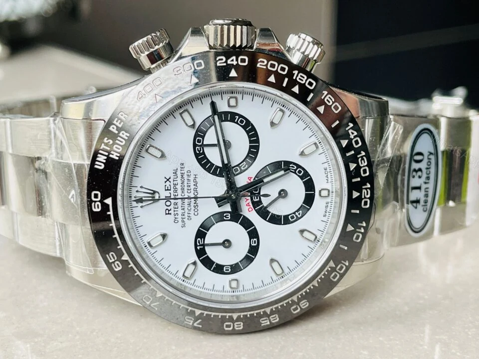 View 6 of CLEAN FACTORY 1:1 Rolex Daytona 116500 PANDA Best Edition CF 904L SS Case and White Dial