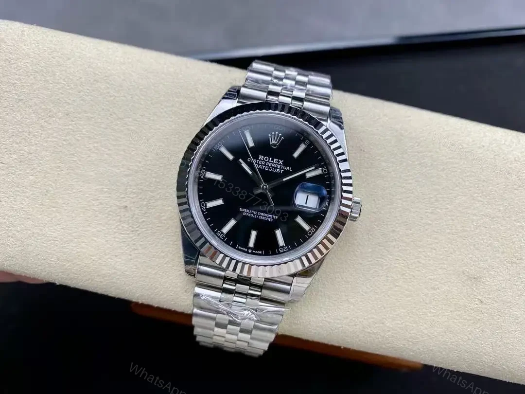 View 8 of Rolex Datejust 126234 Black Dial Replica clone