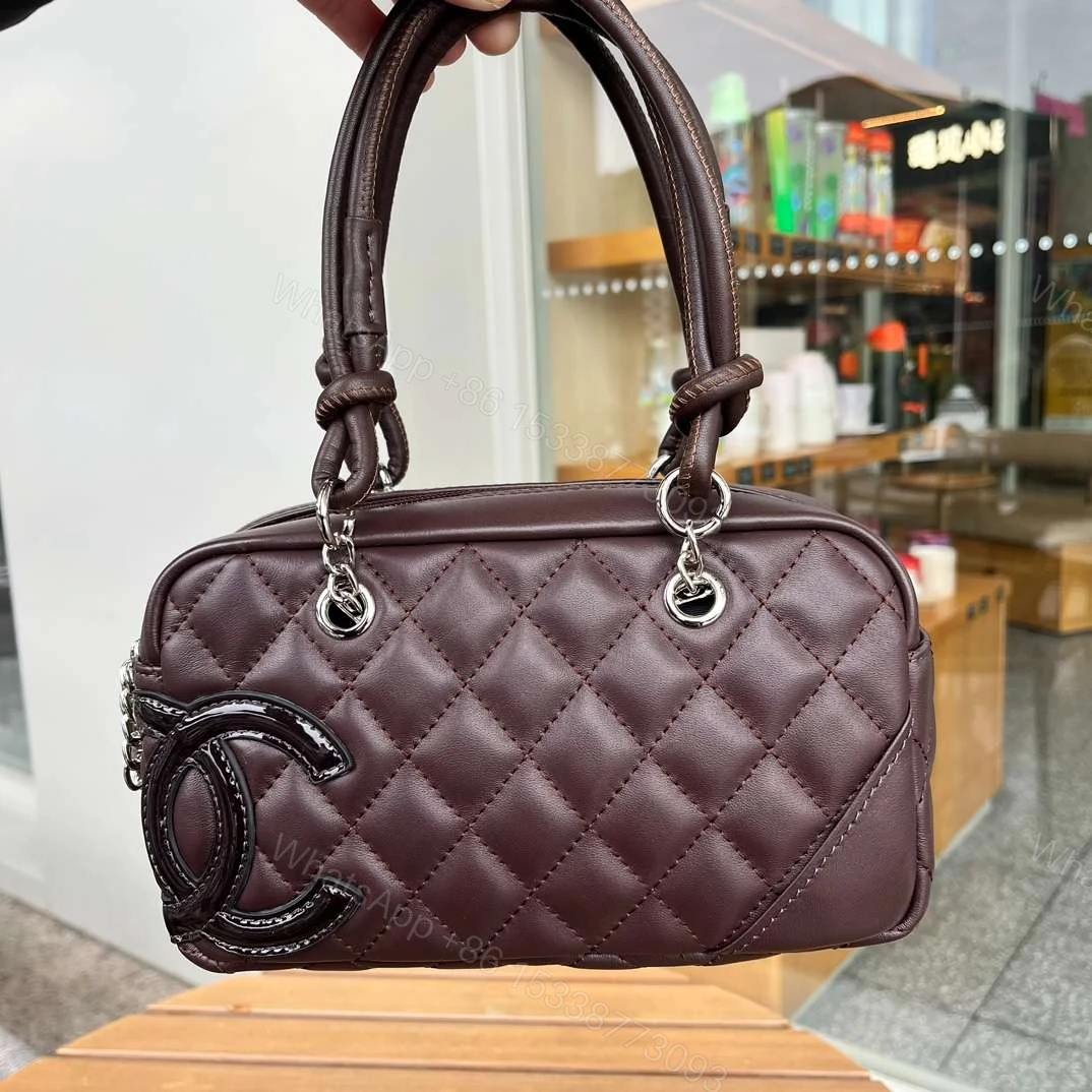 View 5 of Chanel Brown Cambon Ligne Shoulder Bag Dark brown
